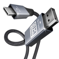 Benfei Usb-c To DisplayPort 3M (10 Feet) Cable(8K@60Hz 4K@144Hz) ELEBEN207GY10F