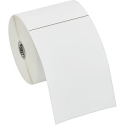 Label Paper 4x6in (101.6x152.4mm) Dt Z-Select 4000D High Performance Coated All-Temp Adhesive 1in (25.4mm) Core 475/roll 10015347