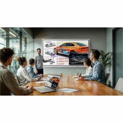 Samsung Flip WM75FX 75" 4K UHD LCD Collaboration Display - Infrared - Touchscreen - 3840 X 2160 - 450 Cd/m² - 4,000:1 Contrast Ratio - 2160p - USB - Hdmi - Bluetooth - Tizen 9.0 LH75WMFWLGCXXY