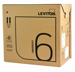 Leviton - Cat 6 23 Awg U/Utp 4 Pair Lshf/Lszh Cable Grey 305m- EuroClass Eca LE-C6U-HF1-ECA-RLX-305GY