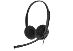 Yealink Yhd342-Lite Wideband Qd Dual Headset With Lightweight Foam Ear Cushion, For Yealink Ip Phones, Qd Cord Not Included, Lightweight YHD342