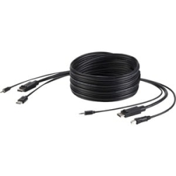Belkin Cybersecurity And Secure Kvm 1.83 M DisplayPort/Mini-phone/USB Kvm Cable - Taa Compliant - Cable For Computer, Server, Kvm Switch - First End: 1 X DisplayPort 1.2a Digital Audio/Video - Male, 1 X 4-pin USB Type A - Male, 1 X Mini-phone Stereo Audi