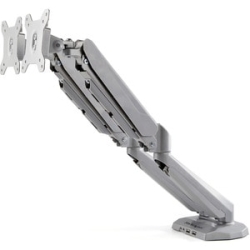 StarTech.com Desk Mount Dual Monitor Arm With USB & 3.5mm Audio, Desk Clamp Ergonomic Vesa Mount For Up To 32" (17.6lb/8kg) Displays - Height Adjustable - 2 Display(s) Supported - 38.1 Cm To 81.3 Cm (32") Screen Support - 15.97 Kg Load Capacity - 75 X 75