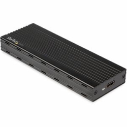 StarTech.com Drive Enclosure - USB 3.1 Type C Host Interface - Uasp Support External - Black - 1 X SSD Supported - 1 X Total Bay - Aluminium M2E1BMU31C