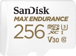 Sandisk Max Endurance Microsdxc Card Sqqvr 256G (120 000 Hrs) Uhs-I C10 U3 V30 100Mb/S R 40Mb/S W Sd Adaptor Sdsqqvr-256G-Gn6Ia FFCSAN256GQQVR