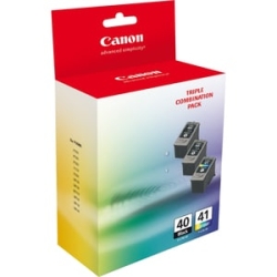 Canon PG40CL41CP Original Inkjet Ink Cartridge - Black, Colour - 1 Pack - 329 Pages PG40CL41CP