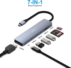 Benfei USB C Hub 7-in-1 ELEBEN307GY