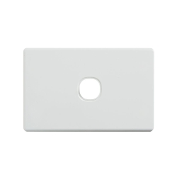 4C | Classic 1 Gang Switch Grid And Cover Plate - White 040.000.0021