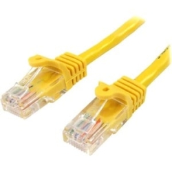 0.5m Yellow Snagless Cat5e Patch Cable 45PAT50CMYL