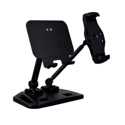 Universal And Adjustable Double Arm Stand Holder Black MOBACCOTC3B