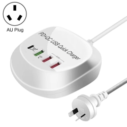 4-Port PD+QC3.0 Charger 40W With Au Ac Adapter ELEINTWLXT3P