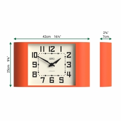 Newgate Metro Wall Clock-Pumpkin Orange NG-MET3PO