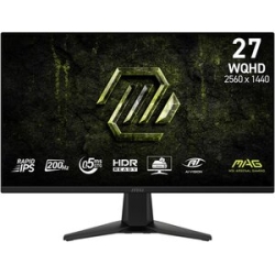 Msi Mag 275QF E20 27-Inch Wqhd Gaming Monitor 2560x1440 Rapid Ips 200Hz 0.5ms Eye Care Hdmi 2.0b DP 1.4a Tilt Adjustable Vesa Mount Black MAG 275QF E20