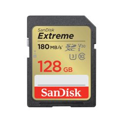 SanDisk 128GB Extreme Sd Uhs-I Card Sdsdxva-128G-Gncin FFCSAN128GSDXVA180