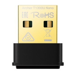 Tp-Link Archer AC1300 Wi-Fi Dual-Band Nano USB Adapter, Mu-Mimo, 3YR ARCHER T1300U NANO