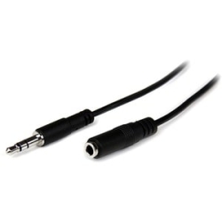 1m Slim 3.5mm Stereo Extension Cable M/F MU1MMFS