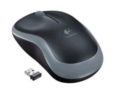 Logitech M185 Wireless Mouse Nano Receiver Grey 1-year Battery Life Logitech Advanced 2.4 GHz Wireless Connectivity 910-002255
