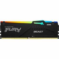 Kingston Fury Beast RAM Module - 128 Gb (4 X 32GB) - Rgb - DDR5-5600/Pc5-44800 DDR5 Sdram - 5600 MHz Dual-rank Memory - CL40 - 1.25 V - Non-ECC - Unbuffered - 288-pin - Dimm KF556C40BBAK4-128