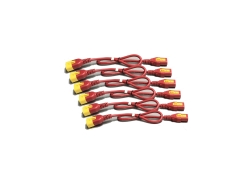 APC Power Cord Kit (6 Ea), Locking, C13 To C14, 1.2M, Red AP8704S-WWX340