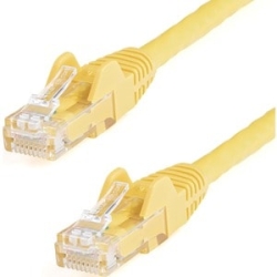 StarTech 1.5m CAT6 Ethernet Cable - Yellow Snagless Gigabit - 100W PoE Utp 250Mhz Category 6 Patch Cord Ul Certified Wiring/TIA - 1.5m Yellow CAT6 Ethernet Cable Delivers Multi Gigabit 1/2.5/5Gbps & 10Gbps Up To 160ft - 250Mhz - 24 Awg Stranded 100% Copp