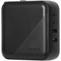 Targus APA109GL Ac Adapter - Universal Adapter - 2 USB - 2 USB Type-C - For Notebook, Tablet Pc, Smartphone - Europe, Australia - 120 V Ac, 230 V Ac Input - Black APA109GL