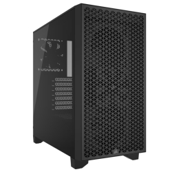 Corsair 3000D Airflow Mid-Tower Pc Case - Black, Steel, Tempered Glass, Atx, 7 Slots, 360mm Gpu, 170mm Cpu, 2yr Wty CC-9011251-WW