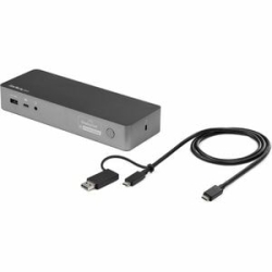 StarTech.com Universal Laptop Docking Station, Hybrid Usb-c & Usb-a Dock, Dual 4K DP & Hdmi, 60W Pd, Mac / Windows / Chrome Os, GbE - Docking Station For Usb-c, Usb-a Laptops - Works W/ Windows, MacOS, Ubuntu, ChromeOS - Dual Monitors On Base M-Series Ma