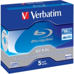 Verbatim 43748 Blu-ray Recordable Media - Bd-R Dl - 6x - 50 Gb - 5 - 120mm 43748