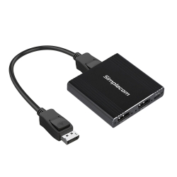 Simplecom CM214 DisplayPort Splitter 1 In 2 Out Mst Hub For Dual Extended Screens 4K DP 1.4 CM214