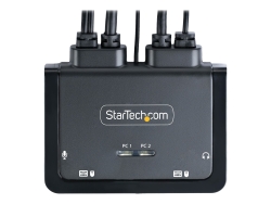 Startech 2-Port Hybrid USB-C Displayport Cable Kvm Switch, 4K 60HZ, 2 Yr C2-D46-UAC-CBL-KVM