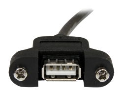 Startech 1 Ft Panel Mount USB Cable A To A - F/M USBPNLAFAM1