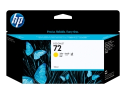 HP 72 130-Ml Yellow Ink Cartridge - 790/1300/2300/1200 HPC9373A
