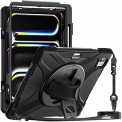 Strike Rugged Case With Hand Strap And Lanyard For Apple IPad Pro 11 (2024) CAS-STK APP IPAD PRO 11 2024 RGD HSL