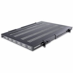 1U Adjustable Vented Rack Mount Shelf ADJSHELFHDV