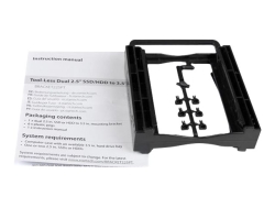 Startech.Com Dual 2.5" To 3.5" Drive Bay Mounting Bracket, 5MM To 12.5MM, Easy INSTALL,2YR BRACKET225PT