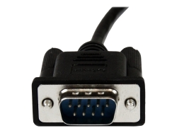 Startech 2M Black DB9 RS232 Serial Null Modem Cable F/M SCNM9FM2MBK