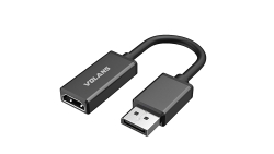 Aluminium Active DisplayPort DP (M) 1.4 To HDMI 2.0b (F) With HDR10 - Supports 4K @60Hz VL-DPHM2-S