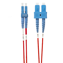 3m Lc-Sc OS1 / OS2 Singlemode Fibre Optic Cable: Red FL.OS2LCSC3MR