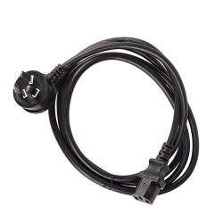 2m Iec Right Angle Mains With C13 Power Cable | Black 011.180.0019