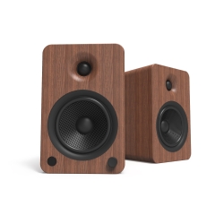 Kanto YU6 200W Powered Bookshelf Speakers With Bluetooth And Phono Preamp - Pair, Walnut KO-YU6WALNUT-I