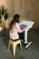 Karter (Cbroamt) Roamer Tilt Mobile Workstation,Height Adjustable, 60CMx50CM Work Surface CBROAMT