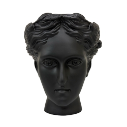 Urban Attitude Venus Head Planter - Matte Black UA-UT260609BLK