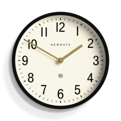 Newgate Master Edwards Wall Clock Black NGLUGG371K