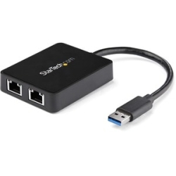 USB 3 Dual Port Gigabit Ethernet Adapter USB32000SPT