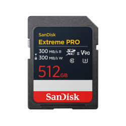 SanDisk Sdsdxdm-512G Extreme Pro Sd Uhs-Ii V90 Card FFCSAN512GSDXDM300