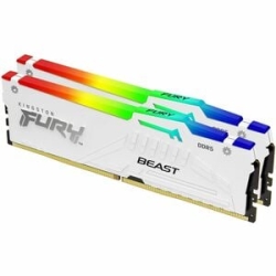 Kingston Fury Beast RAM Module - 64 Gb (2 X 32GB) - Rgb - DDR5-6000/Pc5-48000 DDR5 Sdram - 6000 MHz Dual-rank Memory - CL30 - 1.40 V - On-die Ecc - 288-pin - Dimm KF560C30BWEAK2-64