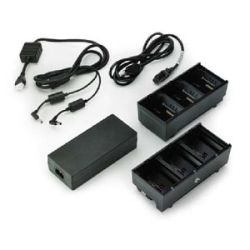 Two 3 Slot Battery Chargers (Charges 6 Batteries) With Power Supply And Y Cable ZQ600 Qln Or ZQ500. Australia Power Cord Included SAC-MPP-6BCHAU1-01