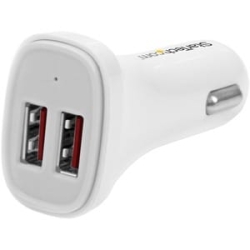 Dual Port USB Car Charger - 24W / 4.8A USB2PCARWHS