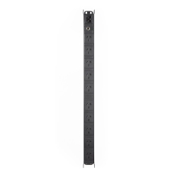 Vertical 19" 10 Way Gpo Pdu Rack Mount Power Rail PDU.10WVGPO.10A