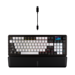 Vanguard 96-Pulse, Black & White, Dual Tone Pbt CH-91E921I-NA